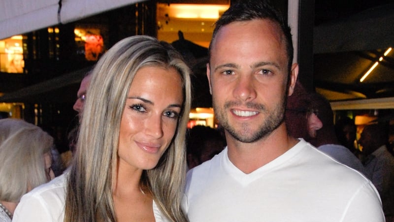 Reeva Steenkamp pictured with Oscar Pistorius