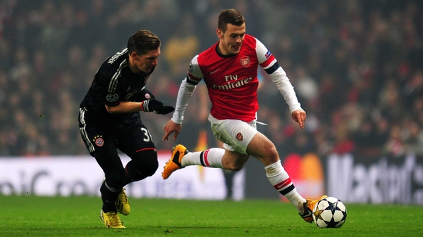 Jack Wilshere will miss Arsenal's Champions League tie with Dortmund