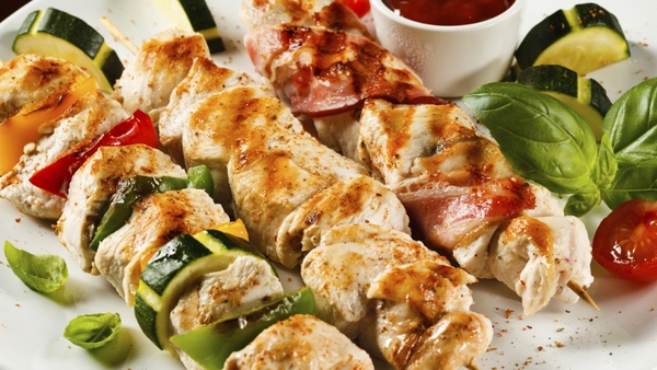 Lemony Turkey Kebabs