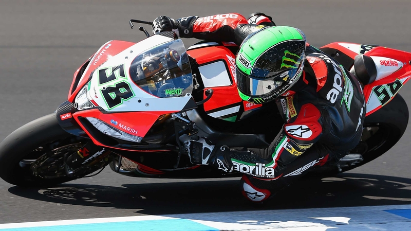 Eugene Laverty took the chequered flag in the second race