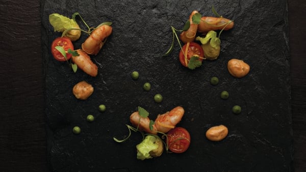 Deconstructed prawn cocktail