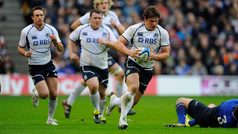Ross Ford was forced from the field against Ireland with a facial injury