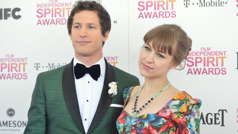 Joanne Newsom pictured with husband Andy Samberg - Newsom's fourth album Divers is released October 23