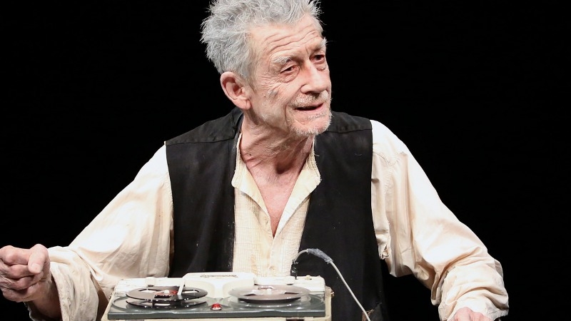 Hurt in a scene from Krapp's Last Tape