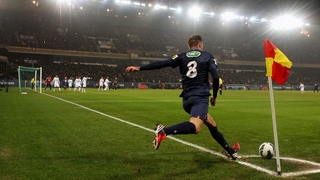 David Beckham started for PSG tonight in Paris against Barcelona