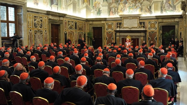 He told cardinals yesterday that his successor will have his full support