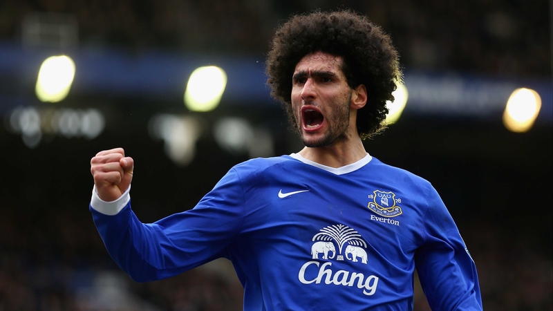 Marouane Fellaini's scrambled winner saw Everton progress