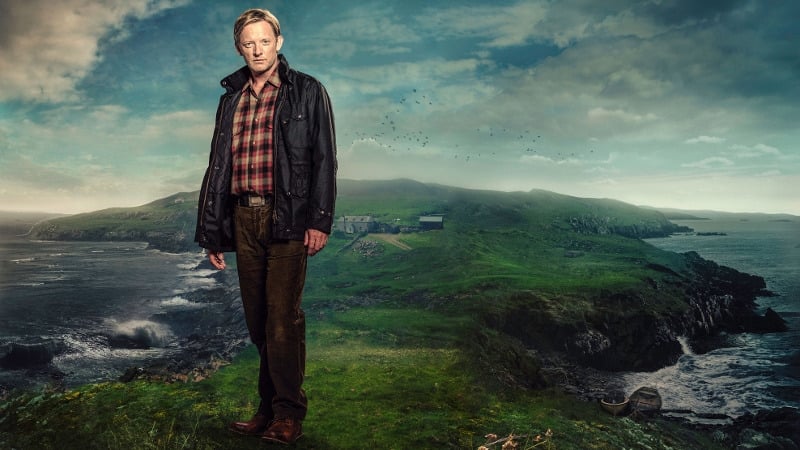 Douglas Henshall always looks hungover and morose in Shetland
