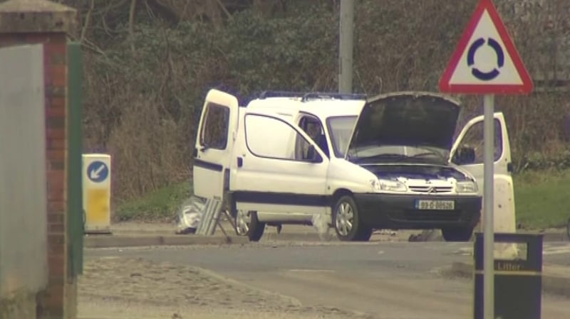 Police found a white van with four live mortar bombs primed and ready to go