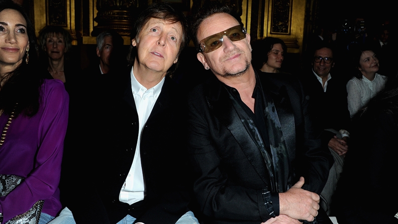 Bono with another Apple recording artist