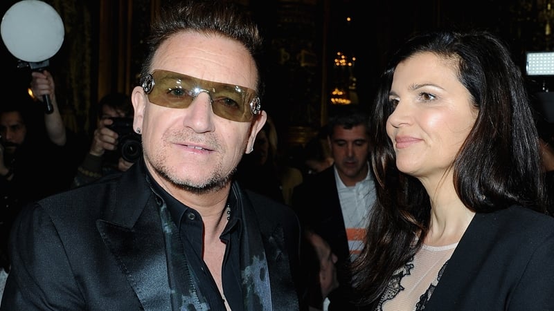 Bono with his wife Ali Hewson