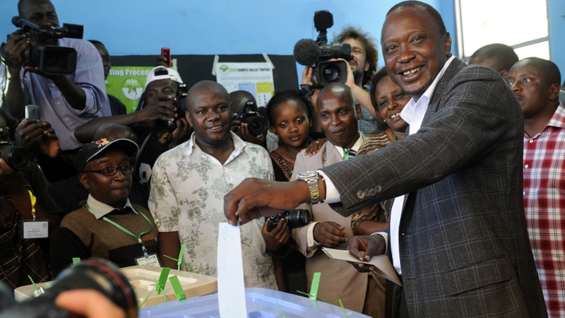 Uhuru Kenyatta is leading in Kenyan elections