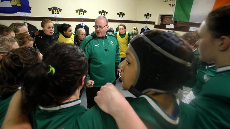 Philip Doyle addresses the Ireland team in 2013