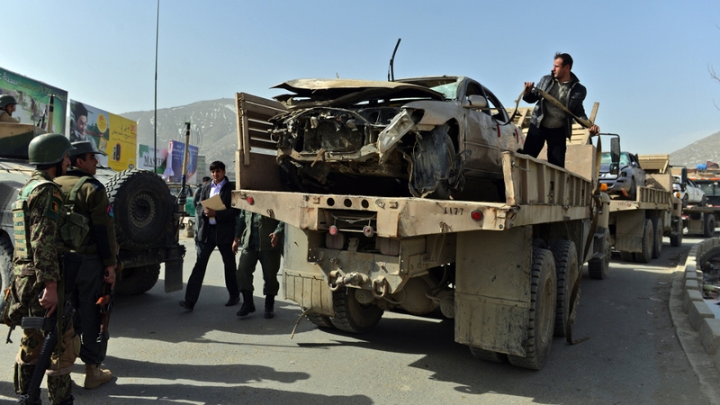 The truck bomb was discovered on Wednesday, two days after US Defense Secretary Chuck Hagel left the capital