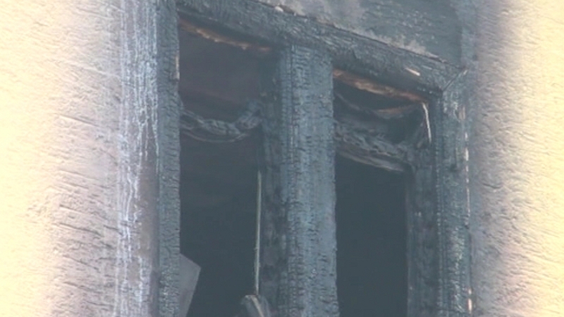 Police investigation is focusing on a heater inside the apartment