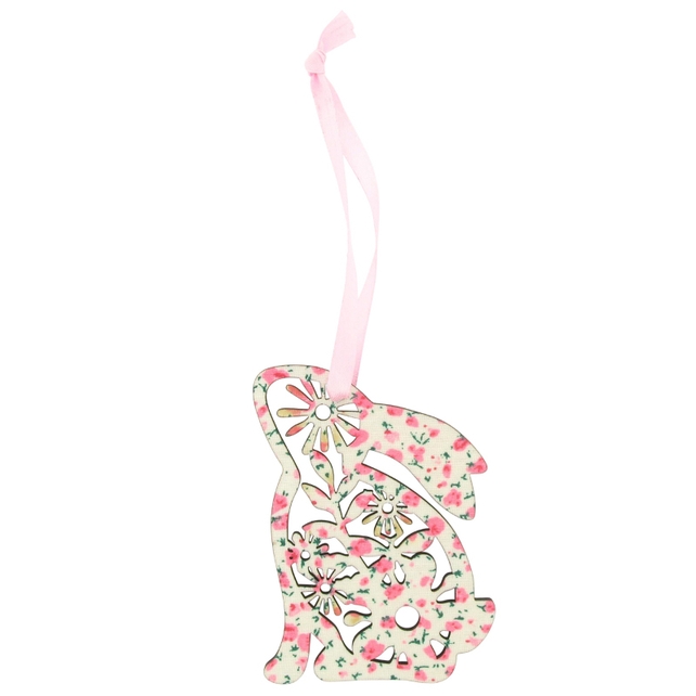 Laser cut bunny hanging decoration, €2.75