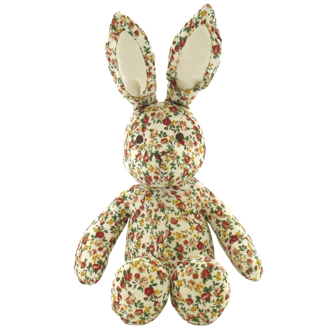 Ditsy floral rabbit, €11