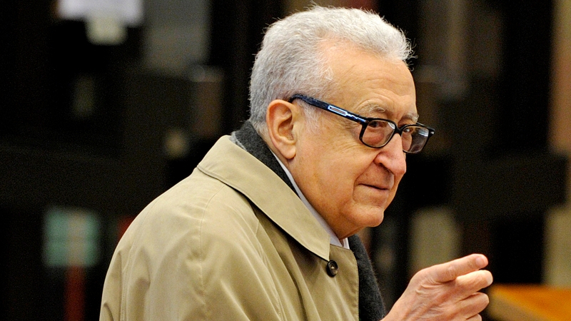Lakhdar Brahimi said he had 'nothing to say' to the media