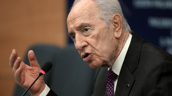 Shimon Peres also criticised Hezbollah