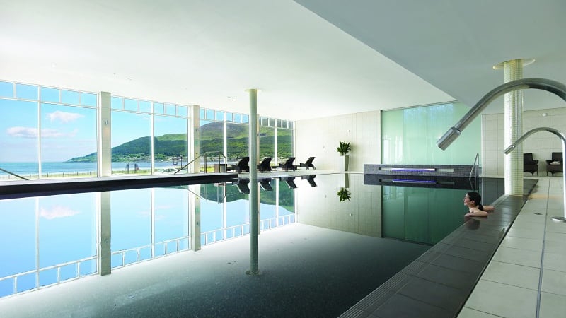 The Slieve Donard spa is divided into two levels