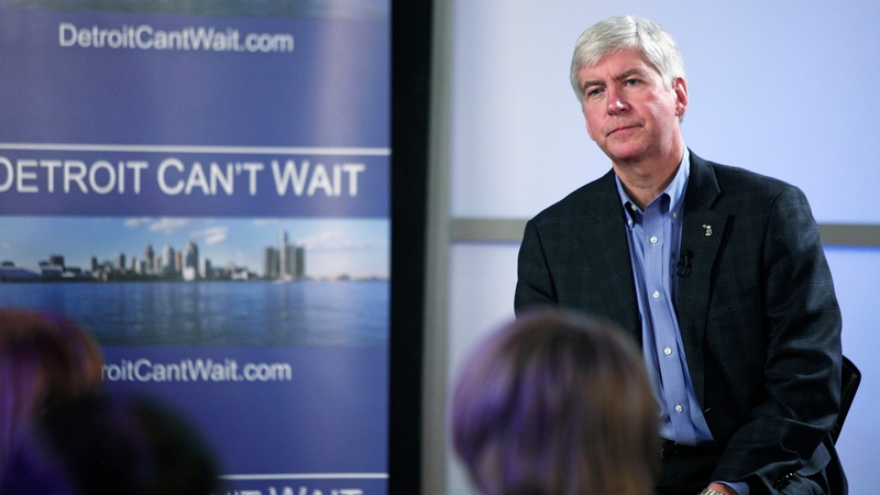 Michigan Governor Rick Snyder appointed a bankruptcy expert to run Detroit