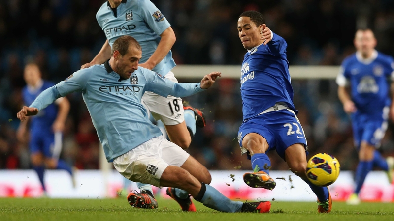 Everton and Manchester City get the weekend's action underway at 12.40pm