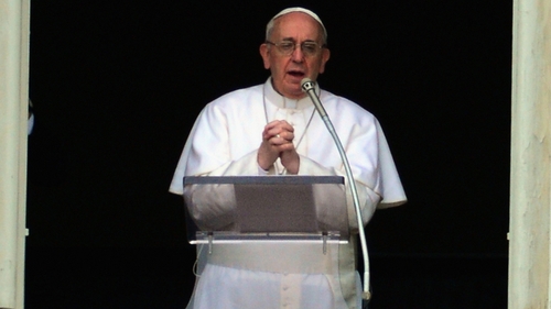 Pope Francis spoke to a crowd of more than 100,000 in St Peter's Square