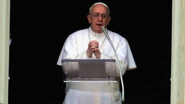 Pope Francis spoke to a crowd of more than 100,000 in St Peter's Square