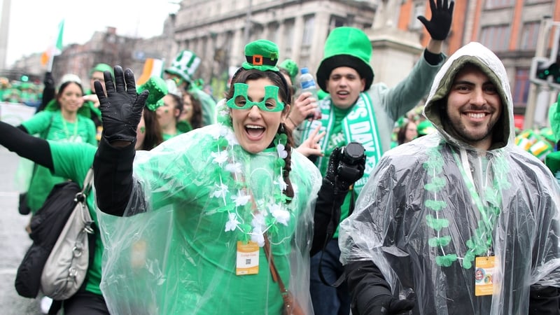 Ready for any weather at the St Patrick's Day parade in Dublin