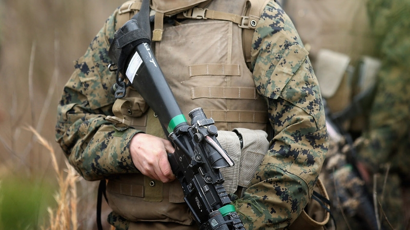 Marines were taking part in a live fire exercise
