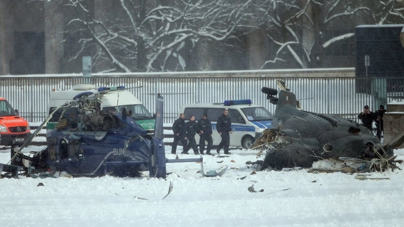 The helicopters crashed during a training exercise