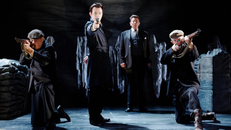 A scene from Guerilla Days in Ireland which begins a new run at Dublin's Olympia