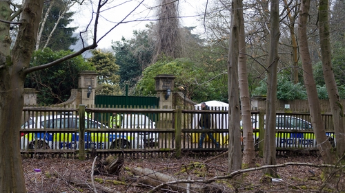 Police have put a cordon around the house in which Boris Berezovsky's body was found