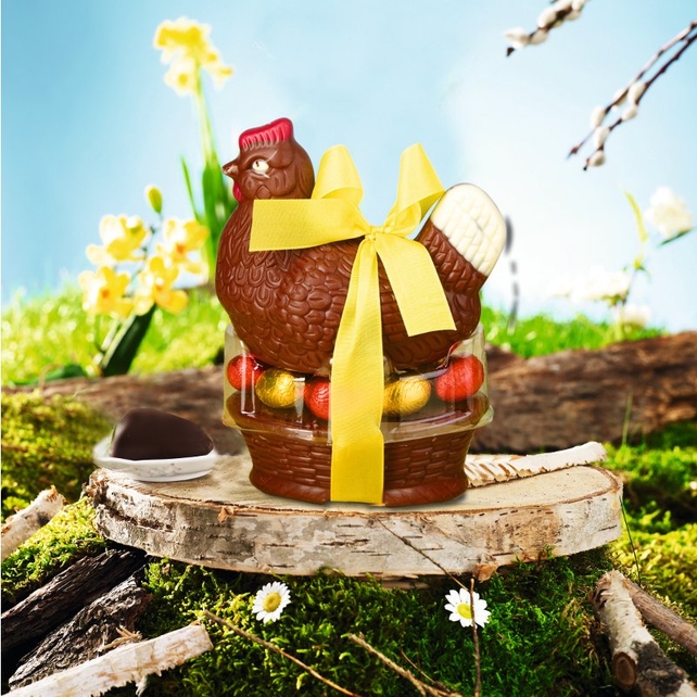 Favorina Chocolate Easter Hen, €3.99 from Lidl