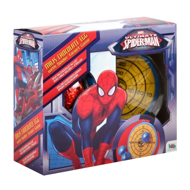 Spiderman premium egg, €8, available from Heatons