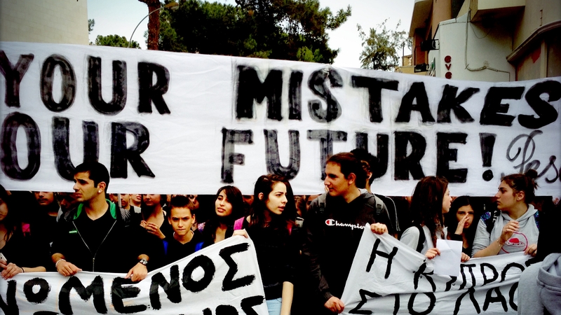 There have been numerous protests in Cyprus since the bailout deal was reached