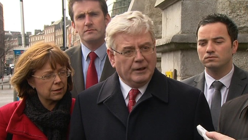 Eamon Gilmore denied suggestions his leadership was under pressure
