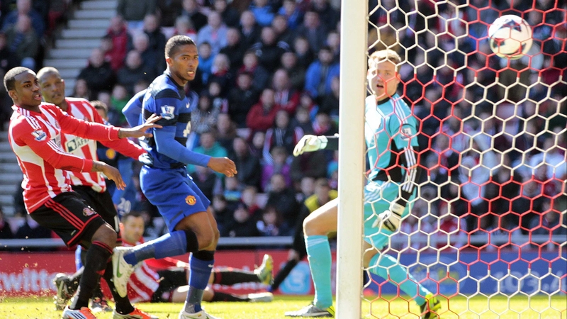 Robin van Persie's shot went in off Titus Bramble