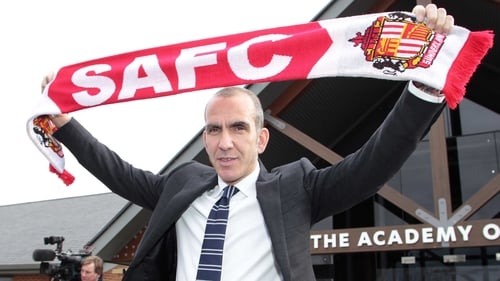 Paolo Di Canio poses in front of Sunderland's academy