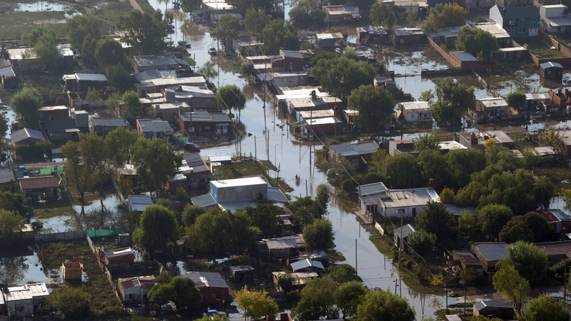 Days of torrential rains swamped Argentina's low-lying capital