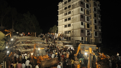 Rescue workers are searching for survivors