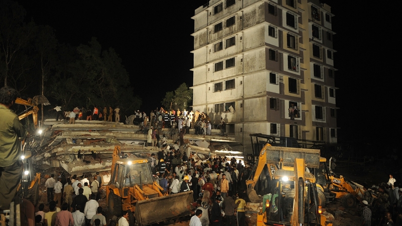 Rescue workers are searching for survivors