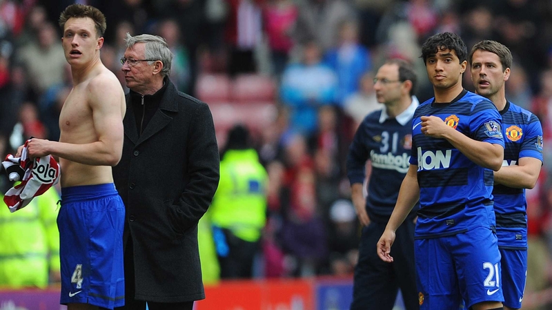 When the final whistle blew at Sunderland, United were top of the table. However, a late goal by Man City denied them the title