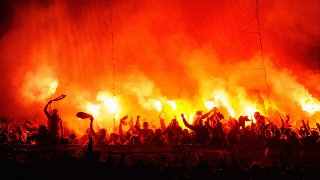 Galatasaray fans made themselves at home at the Bernabeu for their Champions League clash against Real Madrid