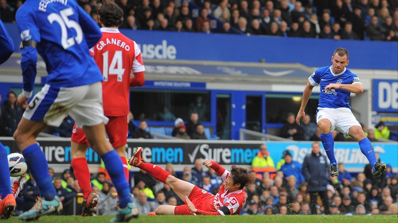 Darron Gibson scored for Everton against QPR
