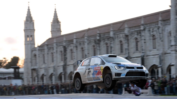 One of Volkswagen's sponsors appears to have given Sebastien Ogier's machine wings