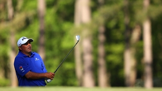 Angel Cabrera was joint-top of the Masters leaderboard after Saturday's play