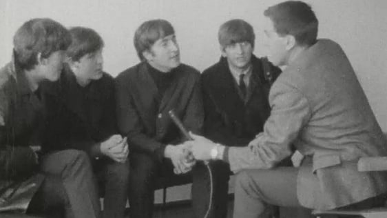 The Beatles talk to Frank Hall.