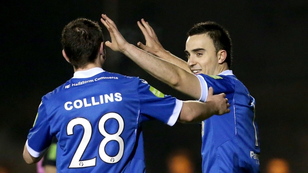 Shane Tracy (left) scored one and made on for Limerick