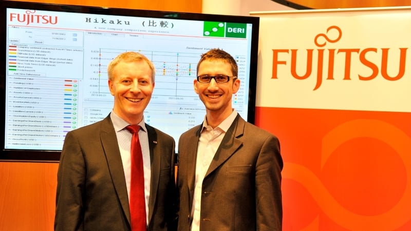 Fujitsu's Anthony McCauley and Pierre-Yves Vandenbussche unveiled the new platform